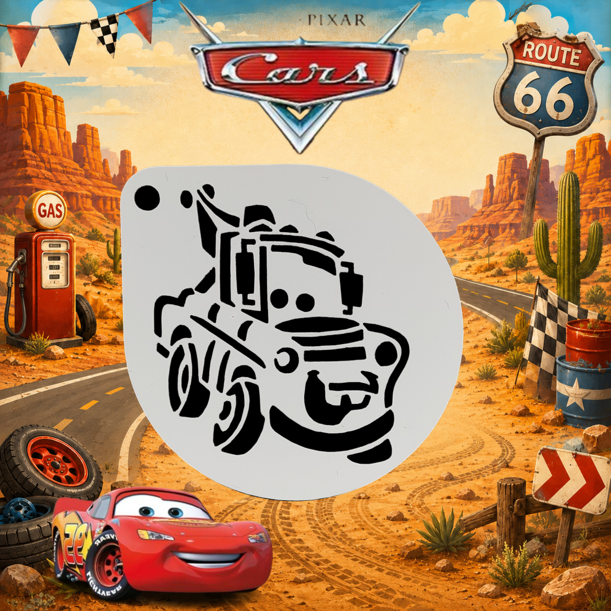 Stencil Disney Cars