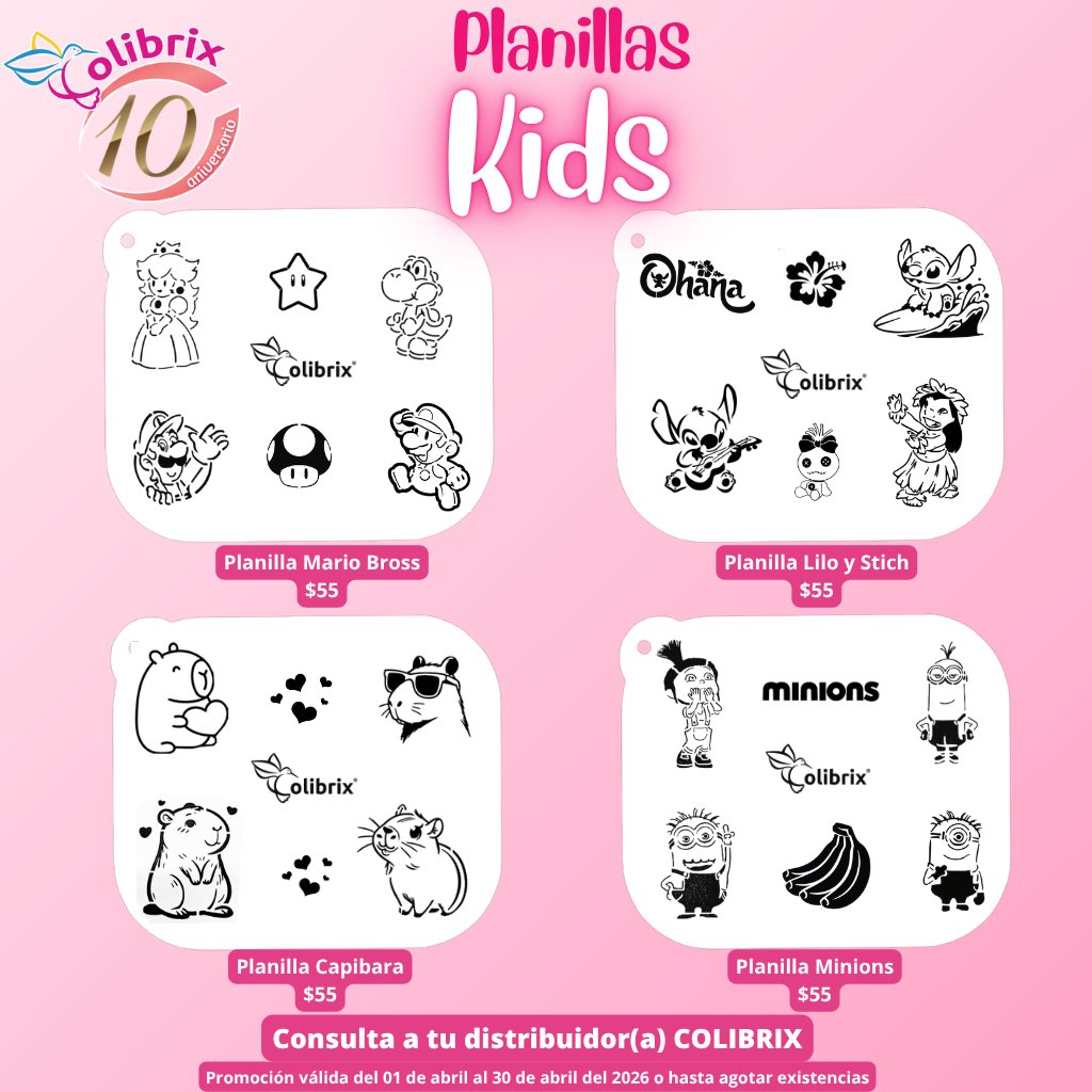 Planillas Kids Colibrix #2