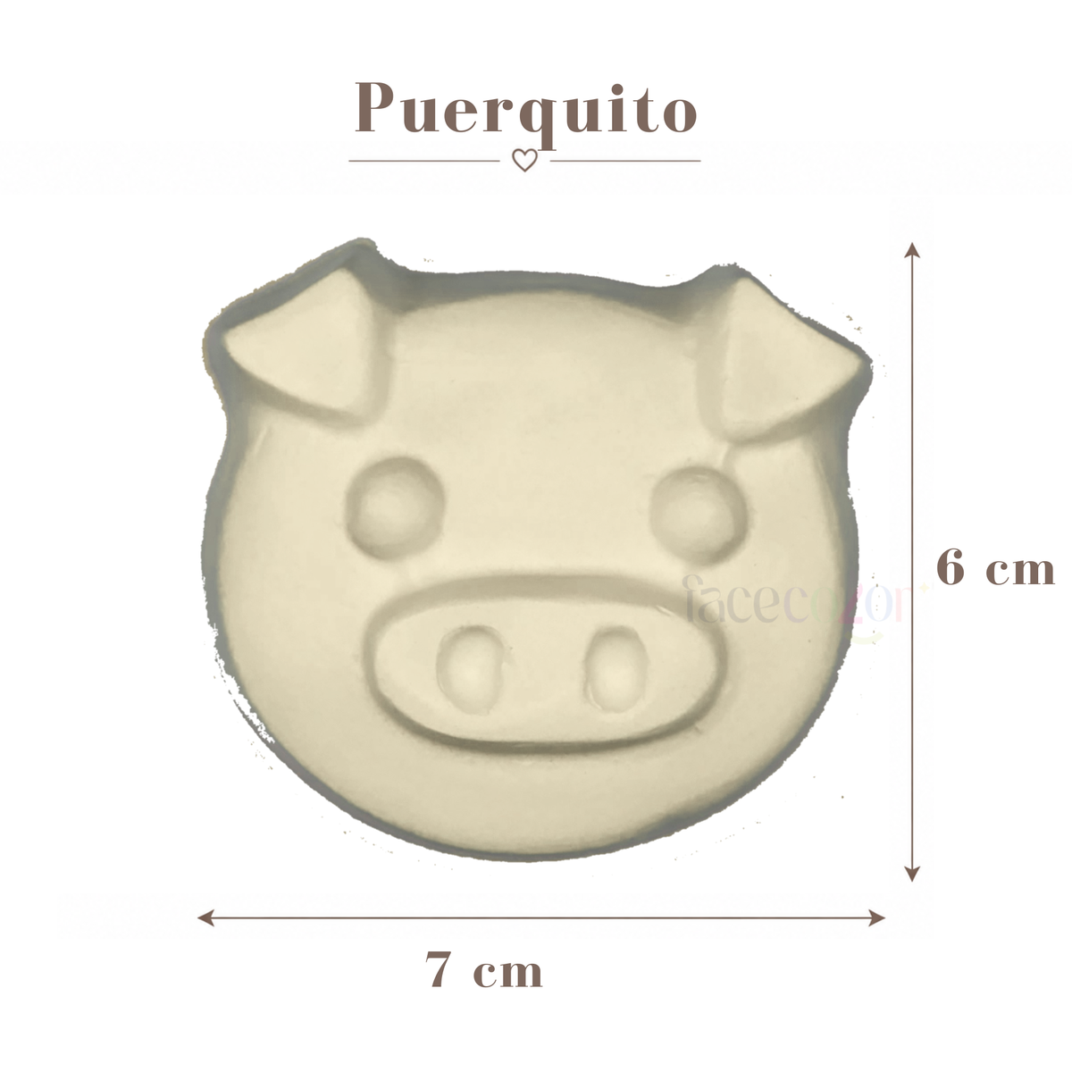 Figura de cerámica Puerquito (Venta en individual)