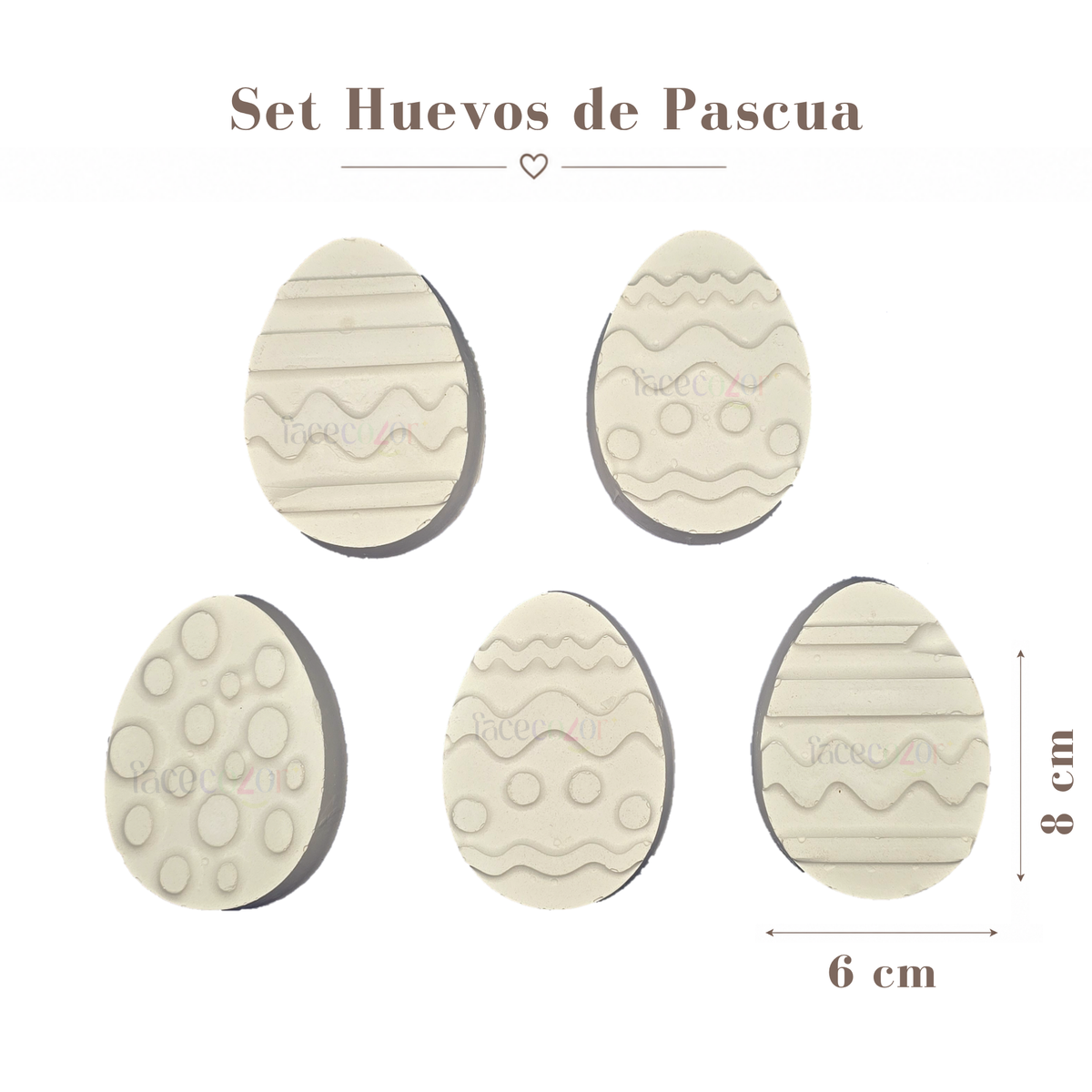 Figura de cerámica Set Huevos de Pascua (Venta en Conjunto)