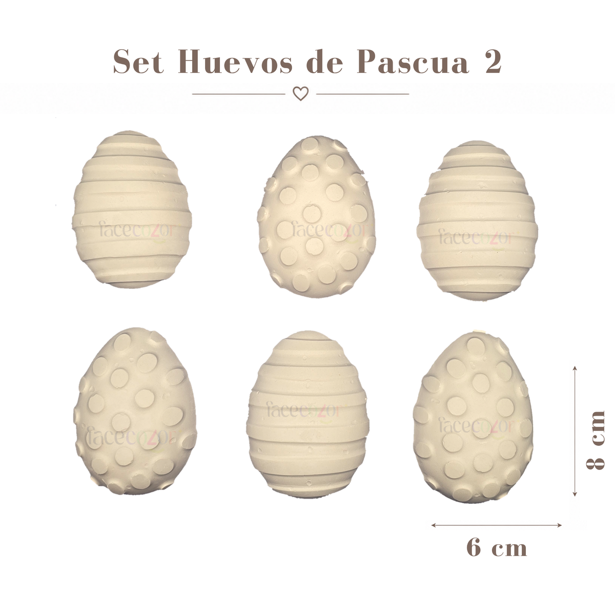 Figura de cerámica Set Huevos de Pascua 2 (Venta en Conjunto)