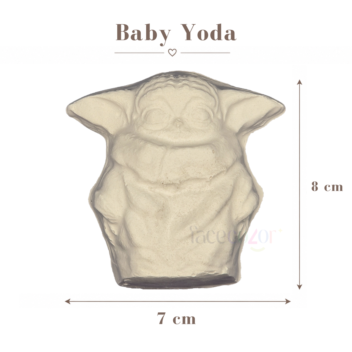 Figura de cerámica Baby Yoda (Venta en individual)