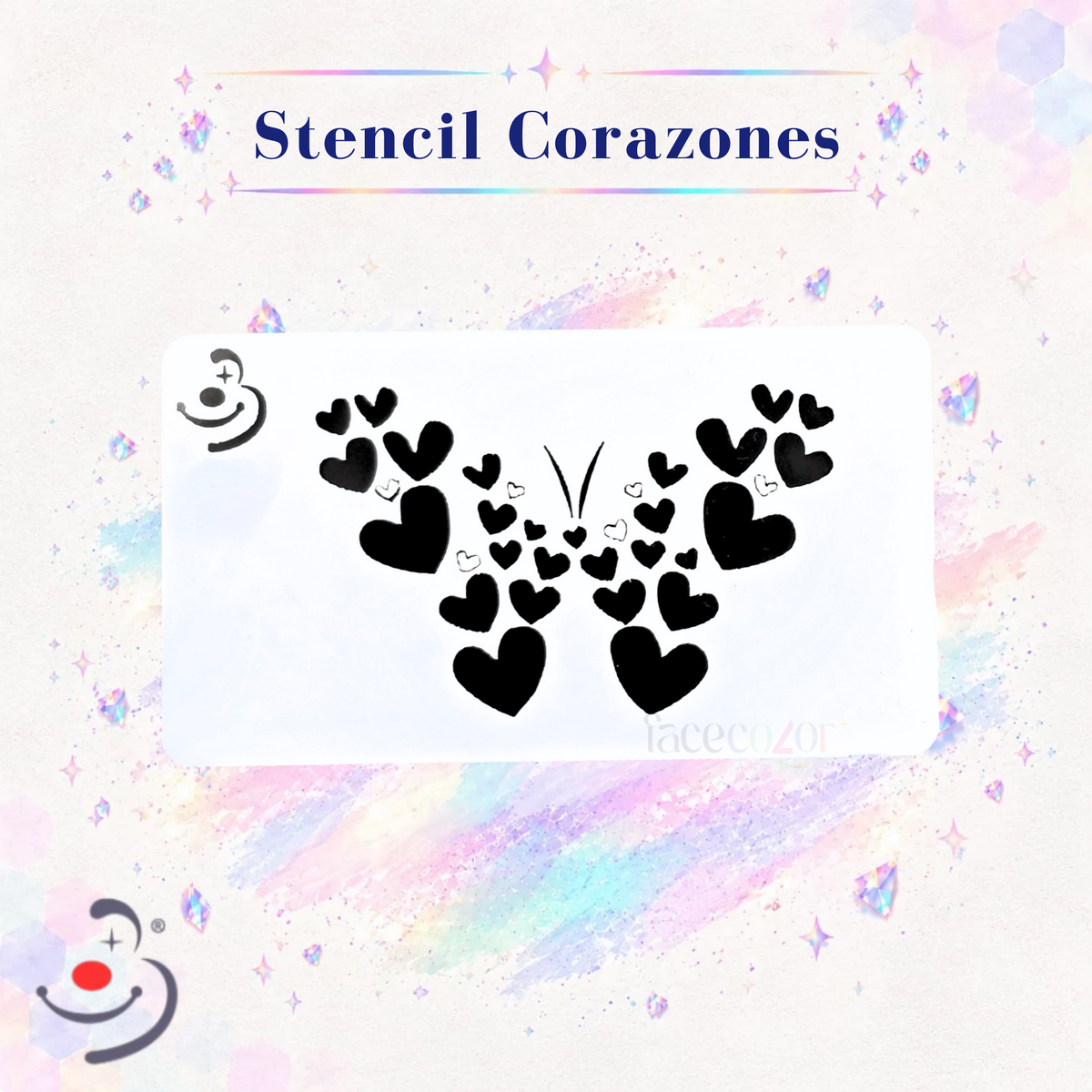 Stencil Corazones