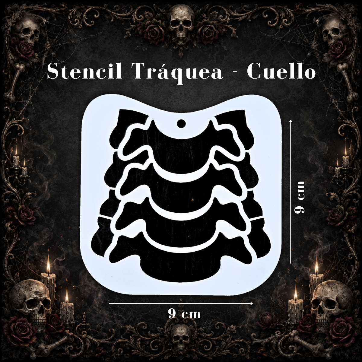 Stencil Tráquea - Cuello