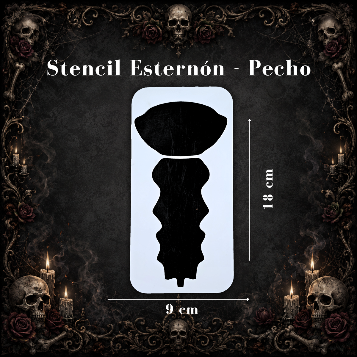 Stencil Esternón - Pecho