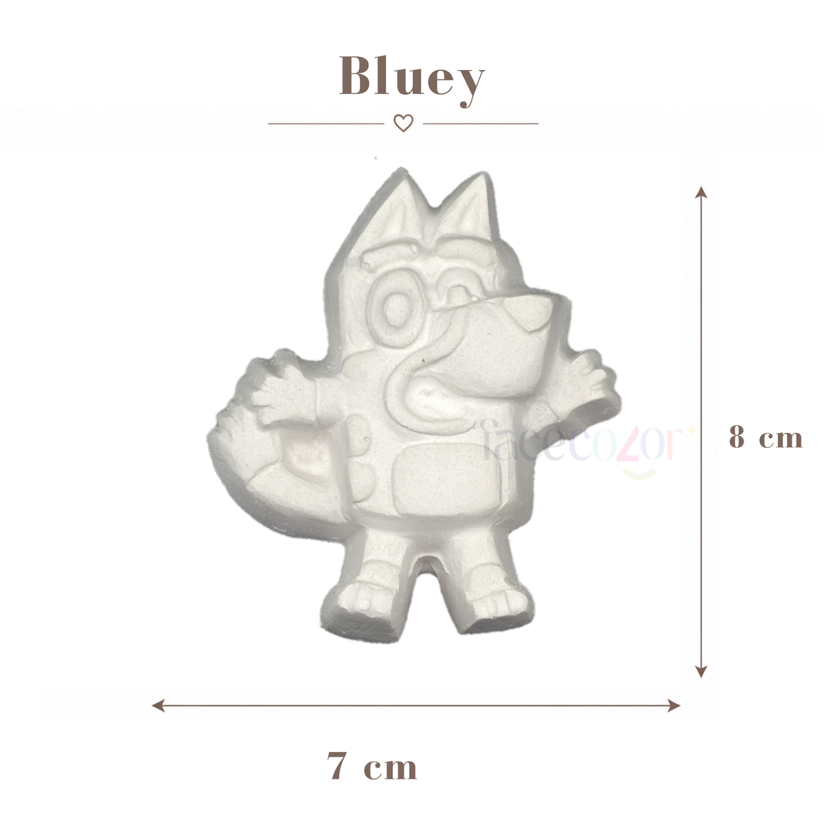 Figura de cerámica Bluey (Venta en individual)