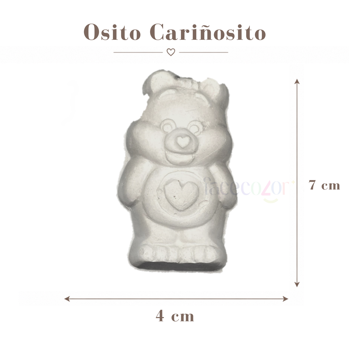 Figura de cerámica Osito Cariñosito (Venta en individual)