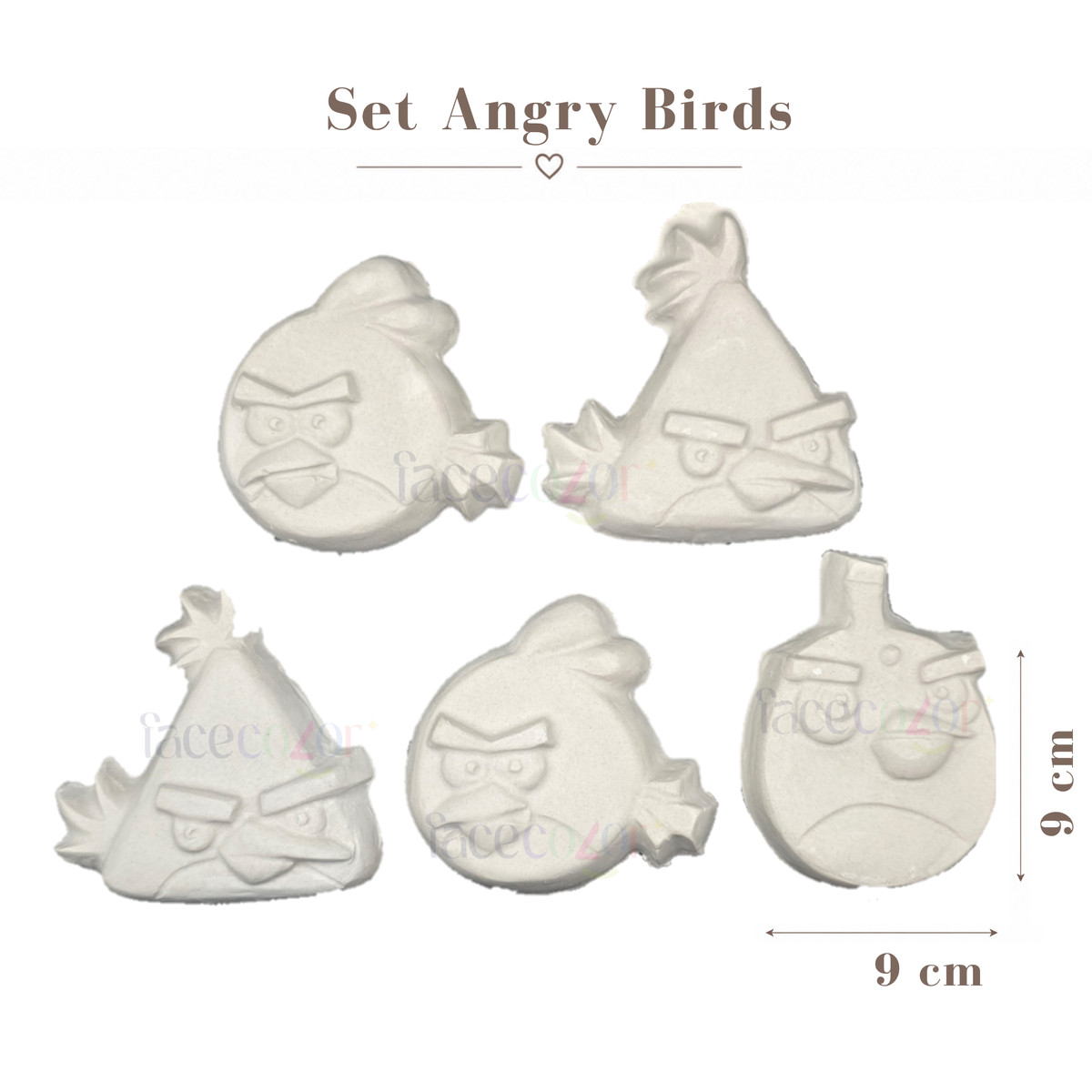 Figura de cerámica Set Angry Birds (Venta en Conjunto)