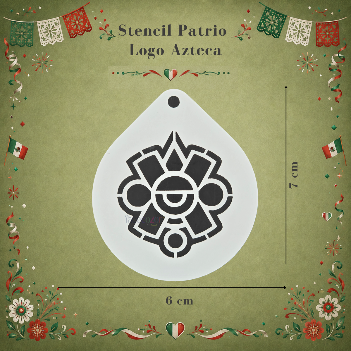 Stencil Logo Azteca
