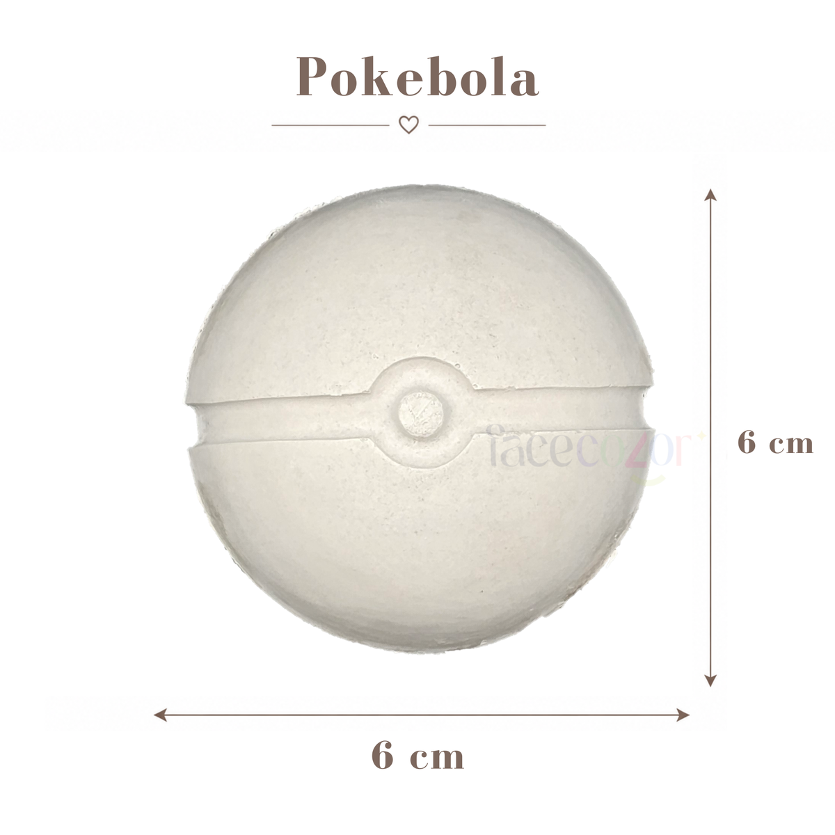 Figura de cerámica Pokebola (Venta en individual)