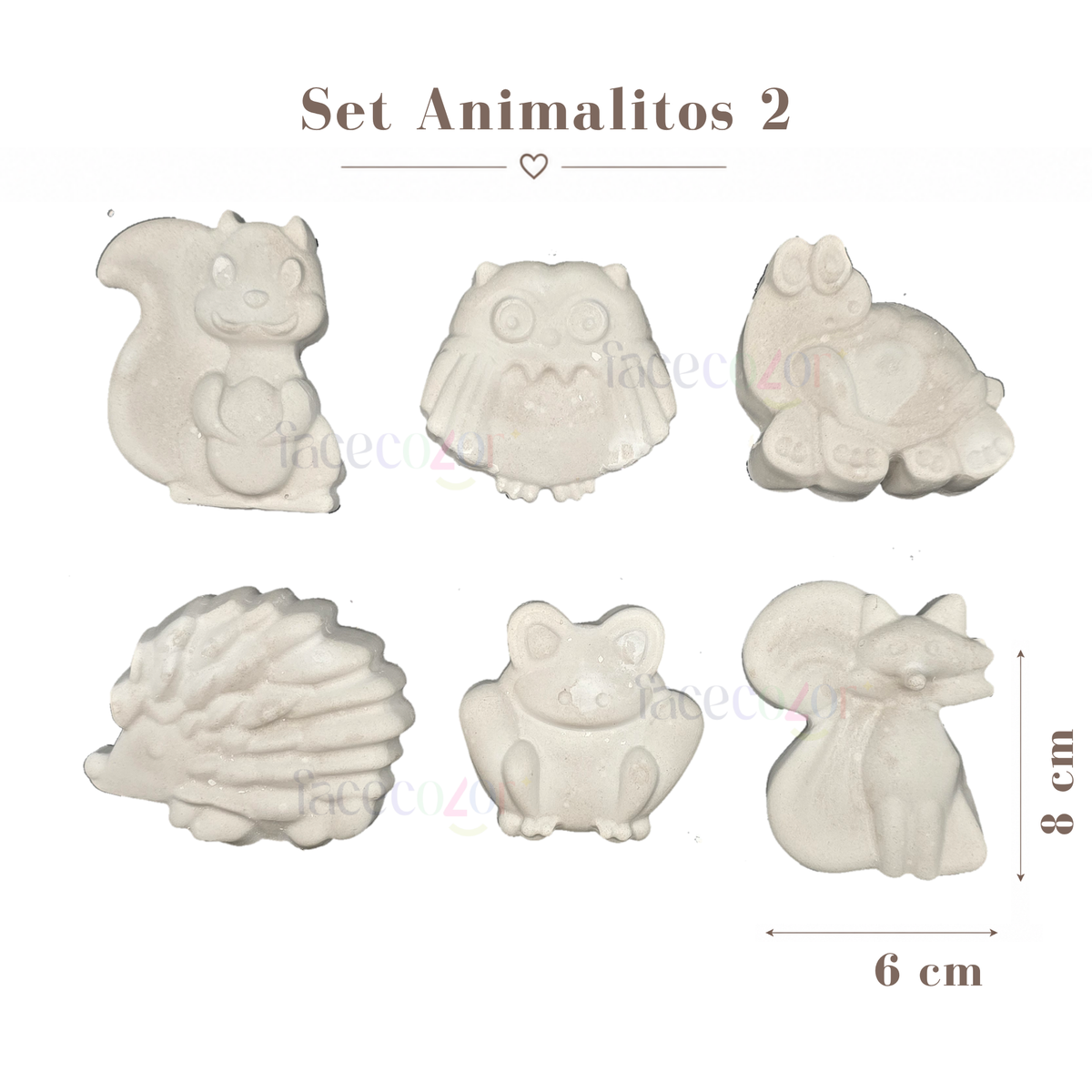 Figura de cerámica Set Animalitos 2 (Venta en Conjunto)