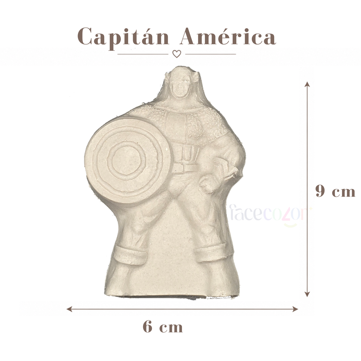 Figura de cerámica Capitán América (Venta en individual)