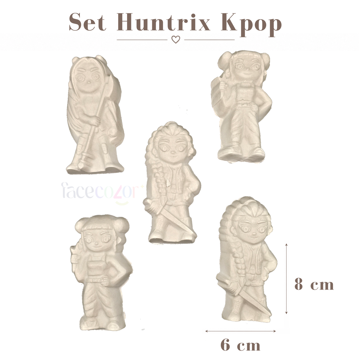 Figura de cerámica Set Huntrix Kpop (Venta en Conjunto)
