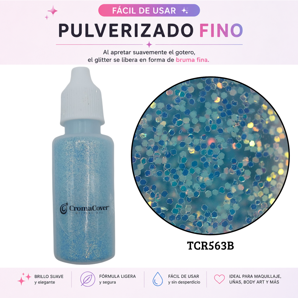 Atomizador de Glitter Cosmético 10 g – CromaCover