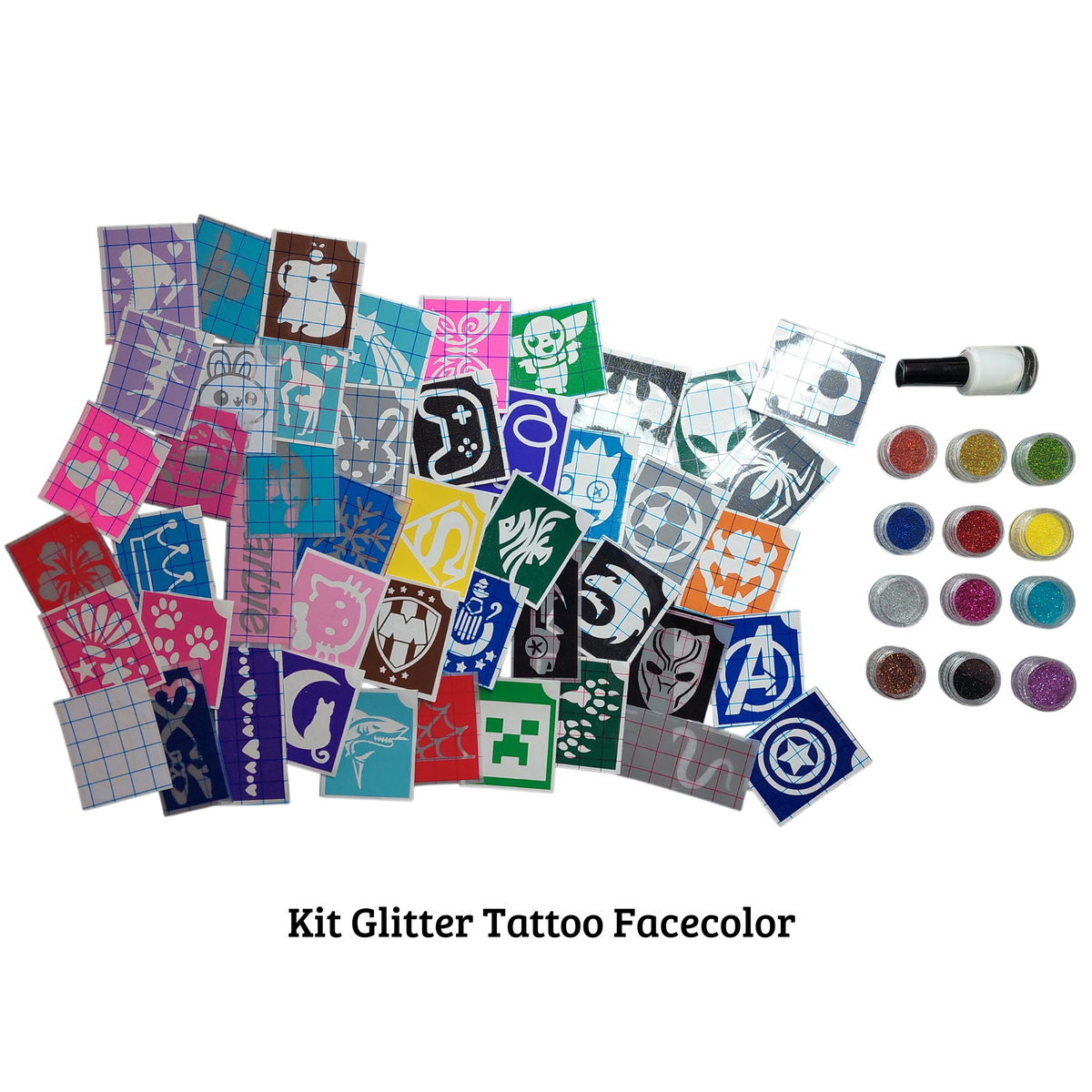 Kit Glitter Tattoo Facecolor