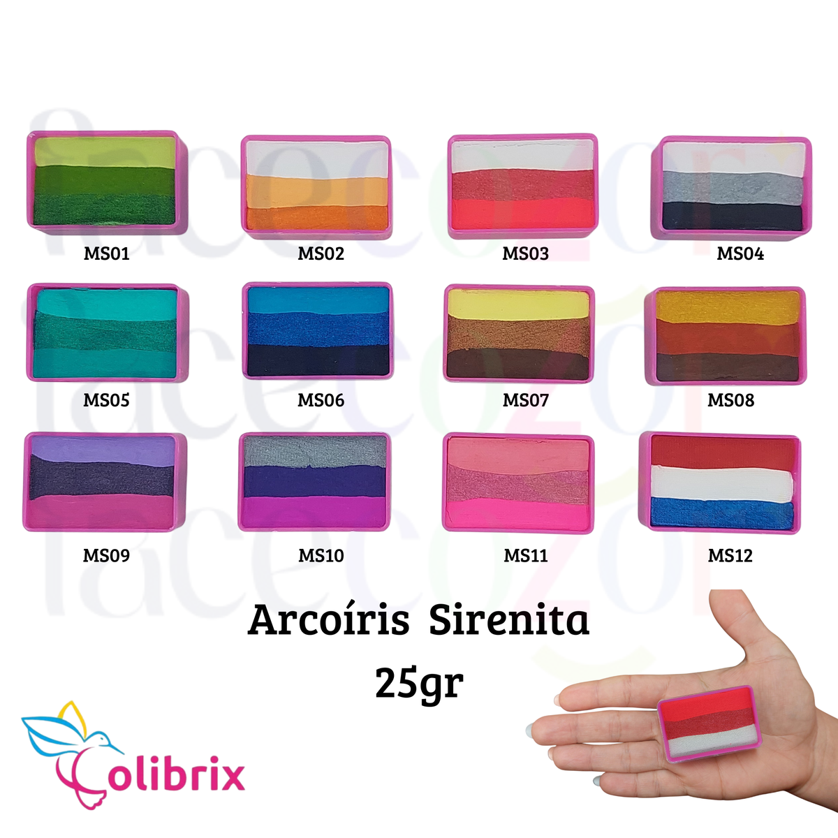 Arcoíris Sirenita Colibrix 25gr (venta por individual)