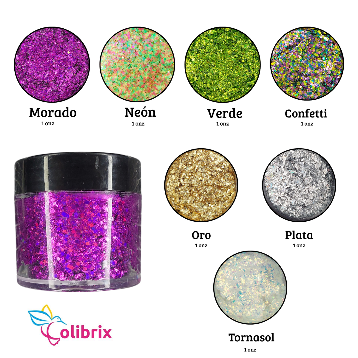Variedad Colibrillo Onza Colibrix - Base Gel (venta por invdividual)
