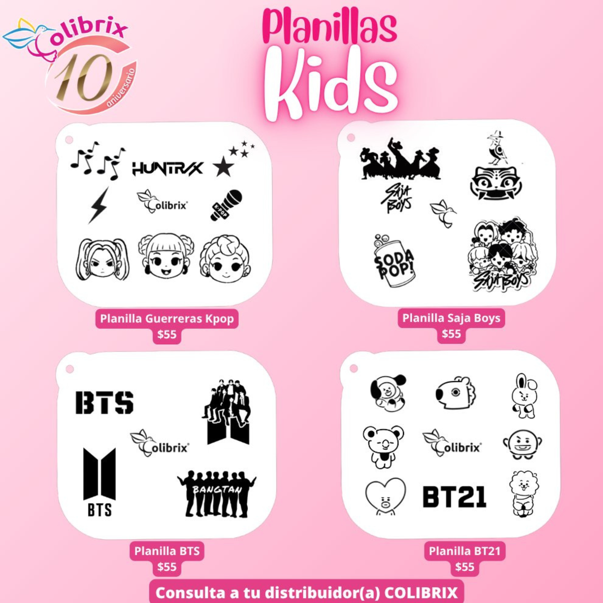 Planillas Kids Colibrix #1