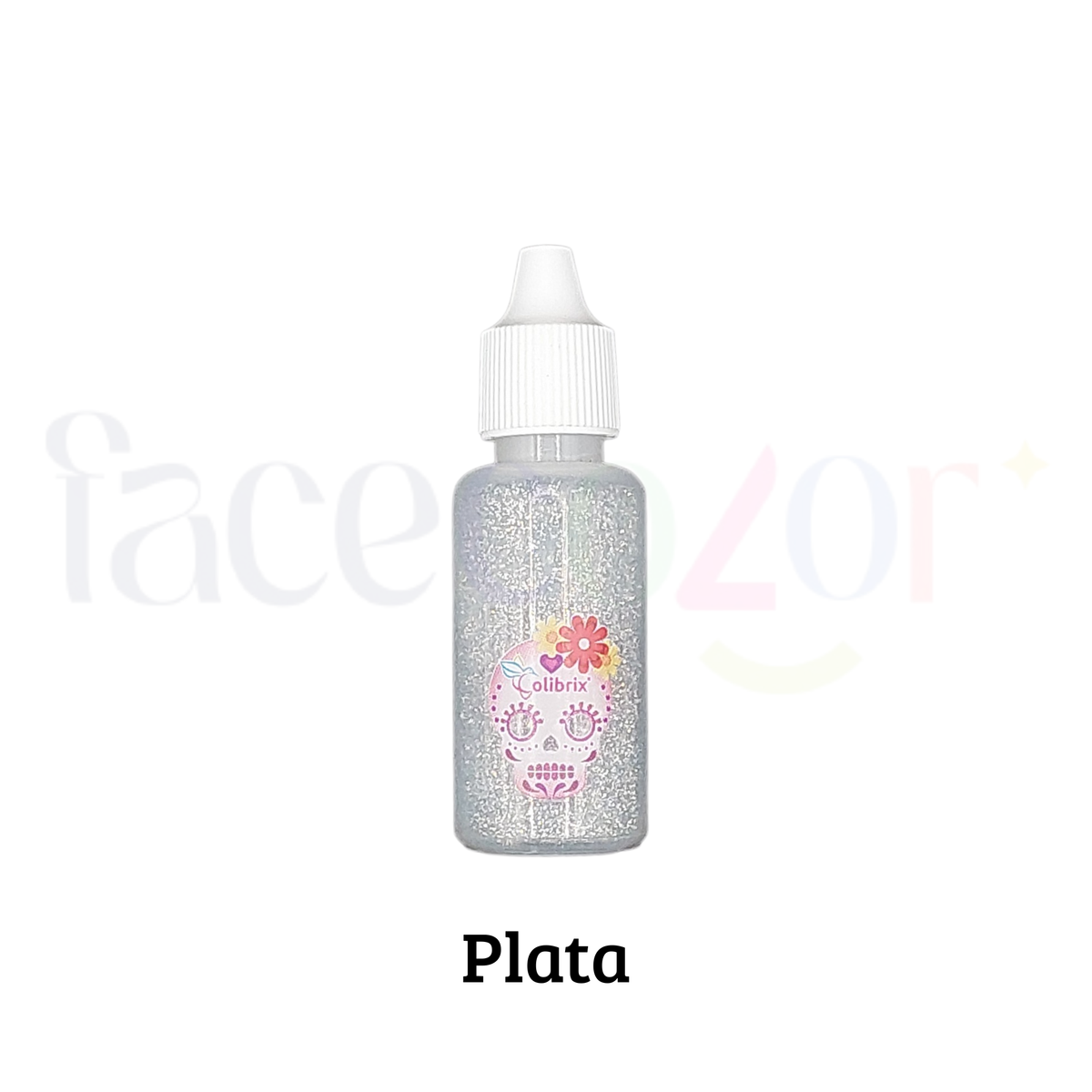 Glitter en Polvo Plata Colibrix 15gr
