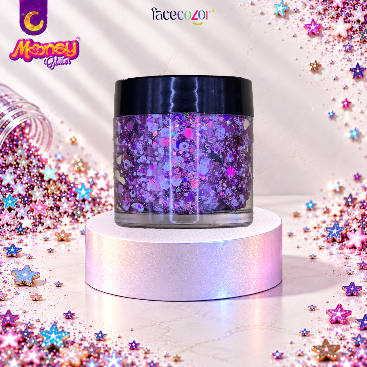 SUGAR Moonsy Glitter - Base Gel