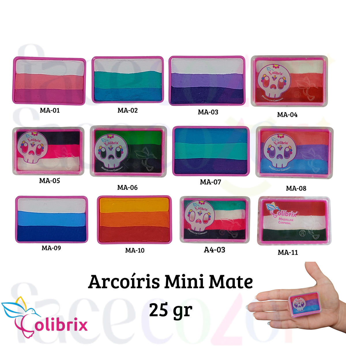 Variedad Arcoíris Mini Mate Colibrix - 25 gr