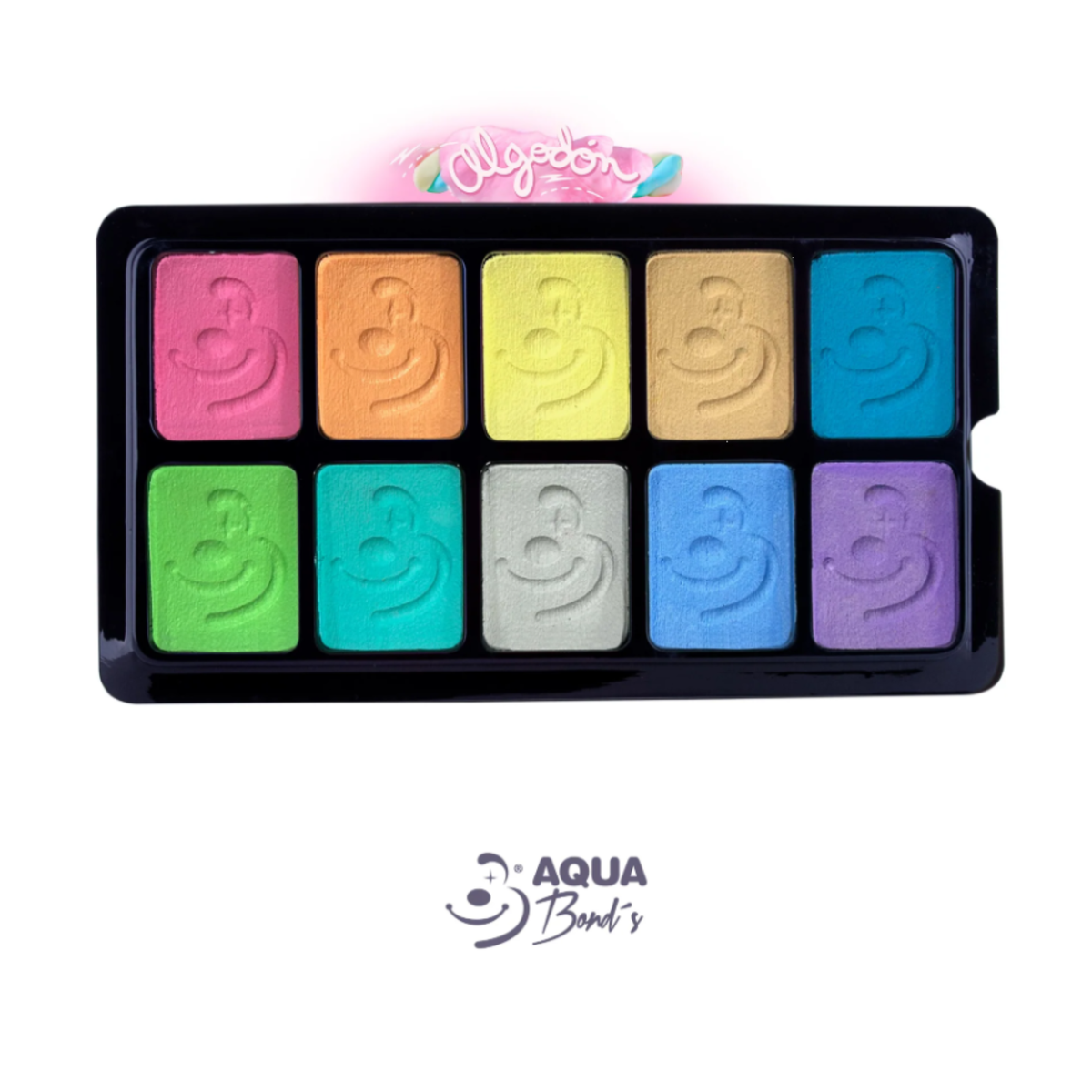 Paleta base agua Aqua Bonds – 10 Colores mate - pastel