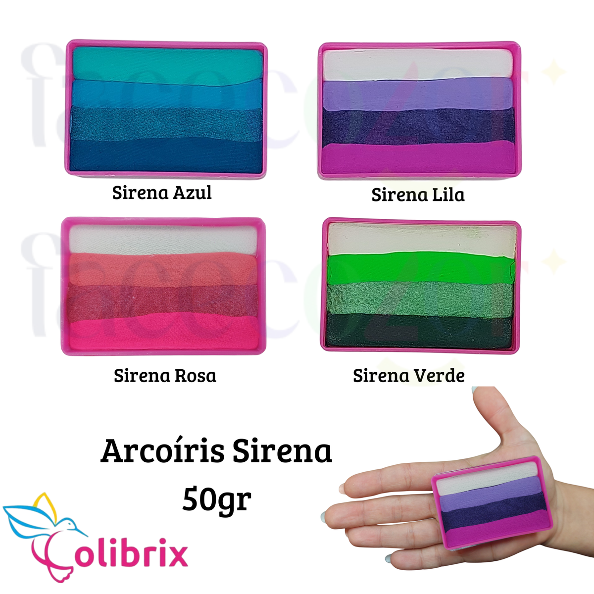 Arcoíris Sirena Colibrix 50gr (venta por individual)