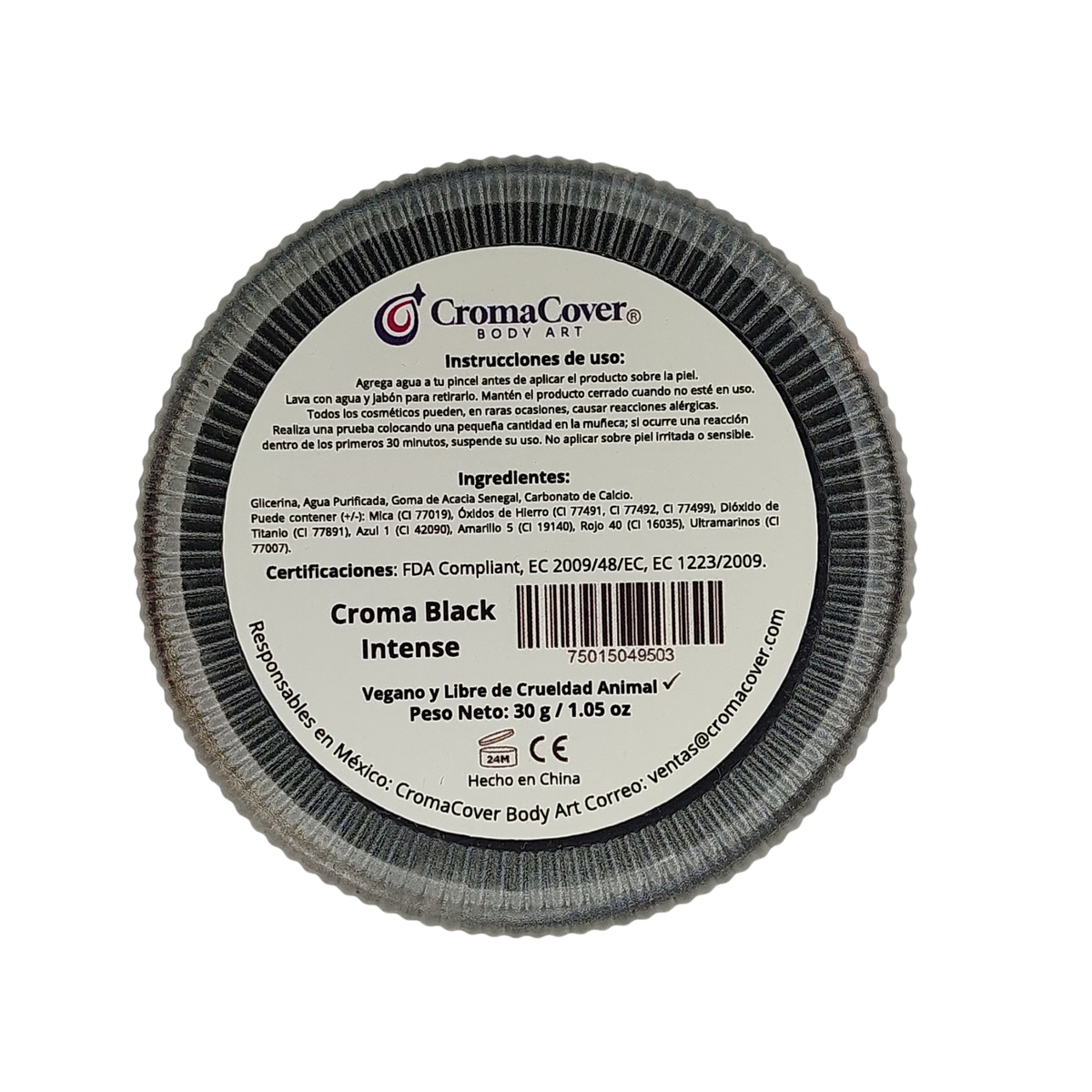 Colores Base Agua 30gr mate (venta por individual) CromaCover Body Art