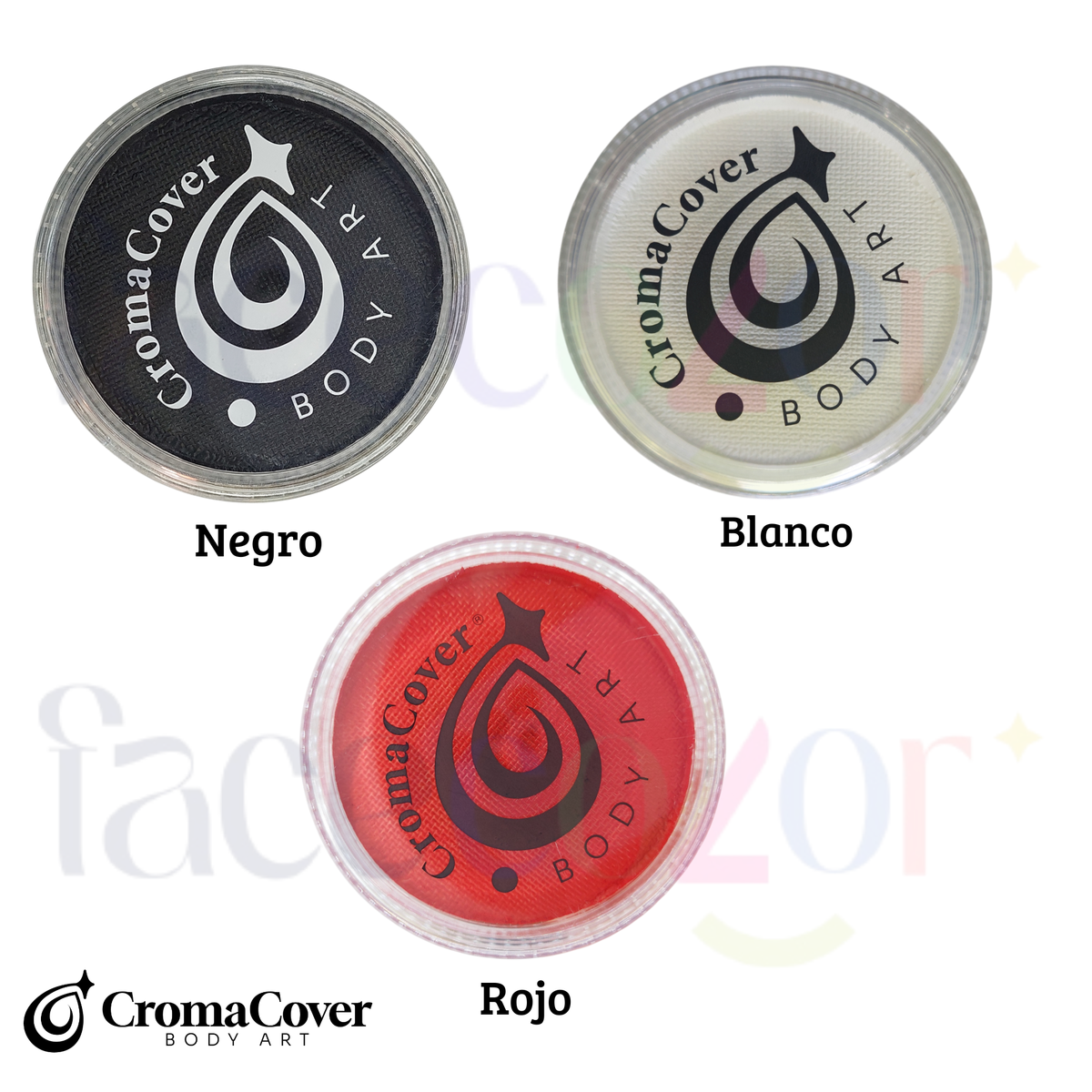 Colores Base Agua 30gr mate (venta por individual) CromaCover Body Art