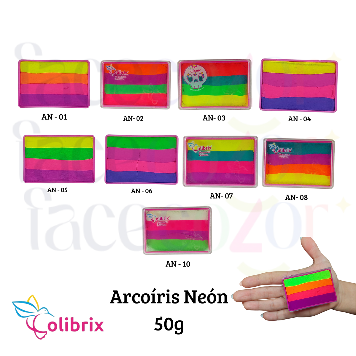 Variedad Arcoíris Neón Colibrix - 50gr