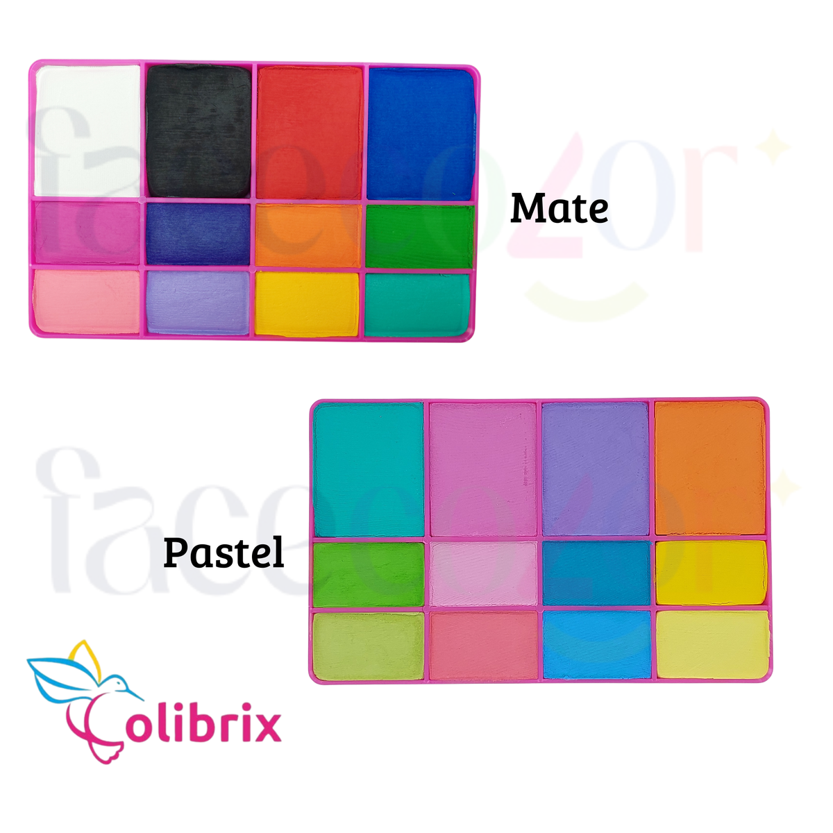 Paleta Mate - Pastel 340gr Colibrix