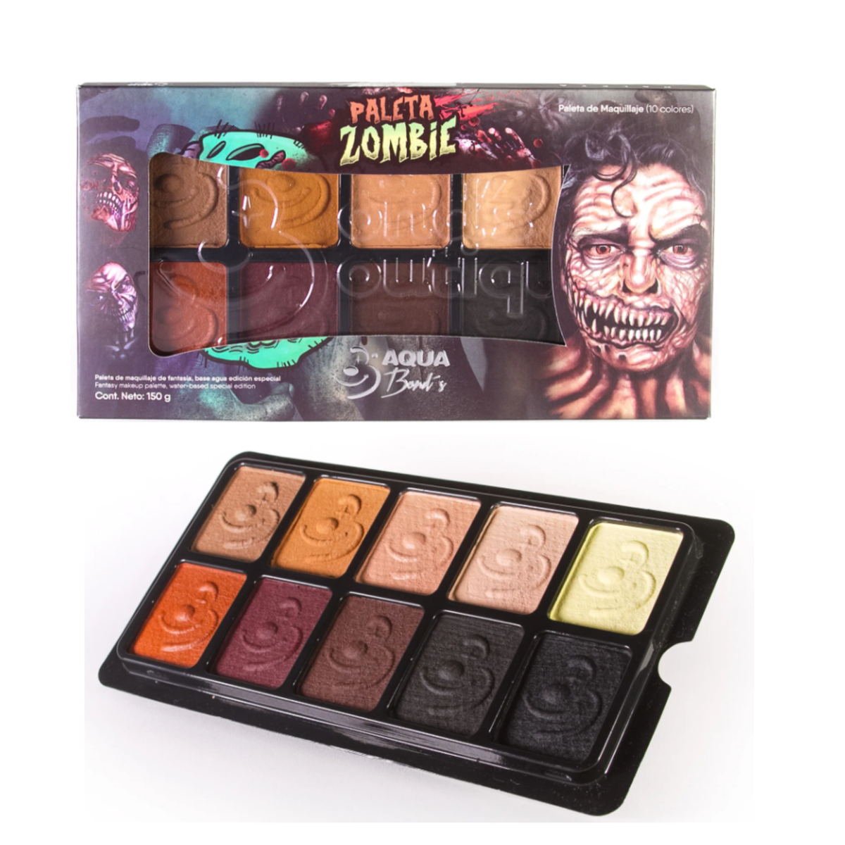 Paleta de 10 Colores "Zombie"
