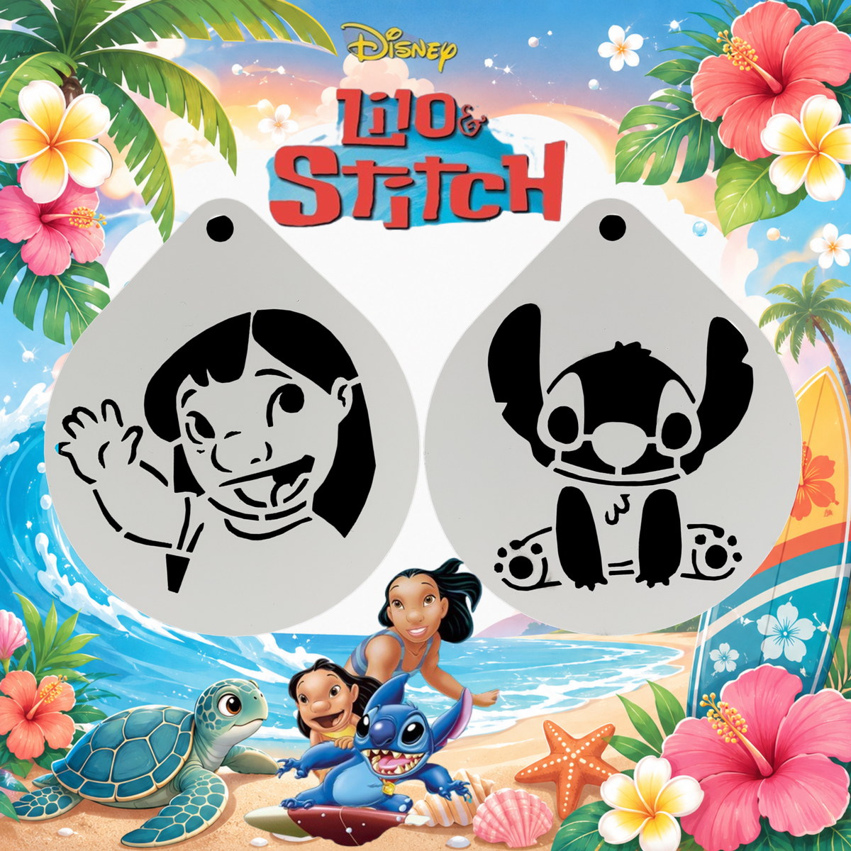 Stencil Disney Lilo y Stich