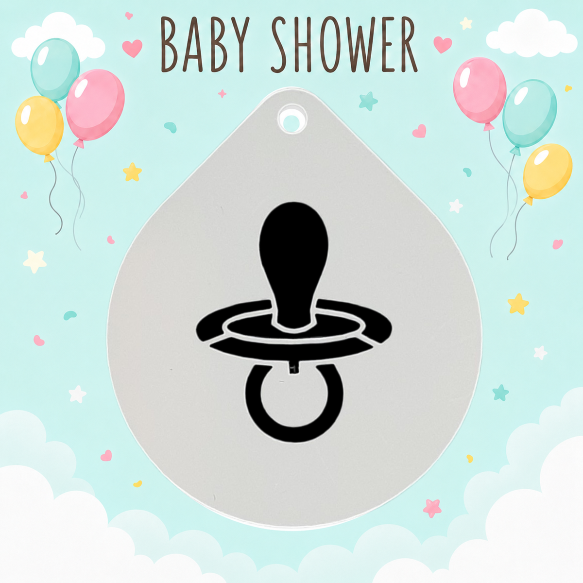 Stencil Baby Shower (venta por individual)