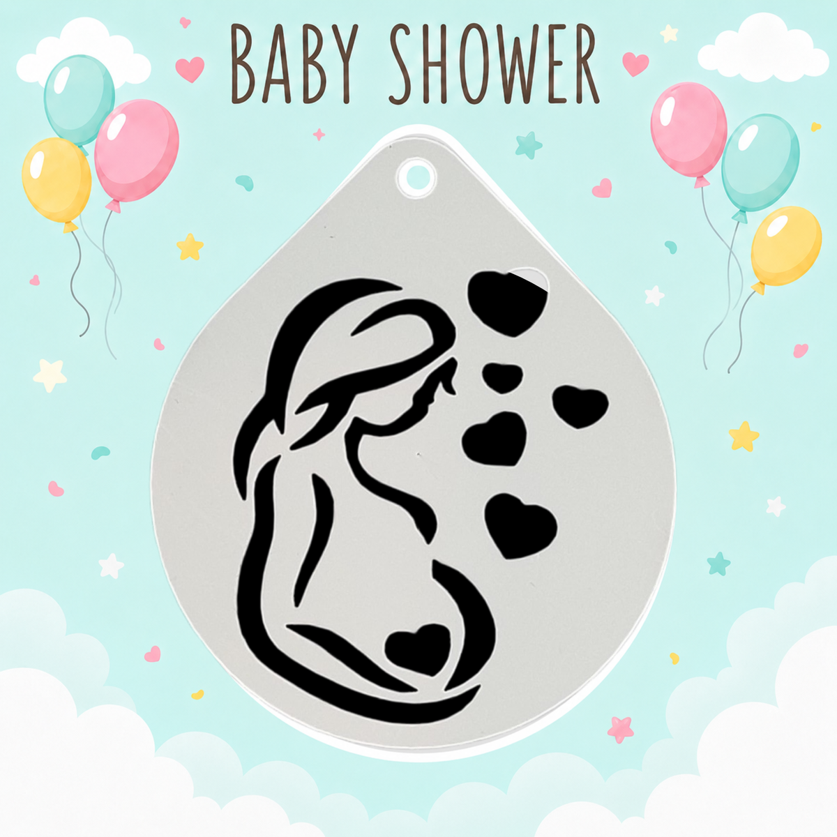 Stencil Baby Shower (venta por individual)