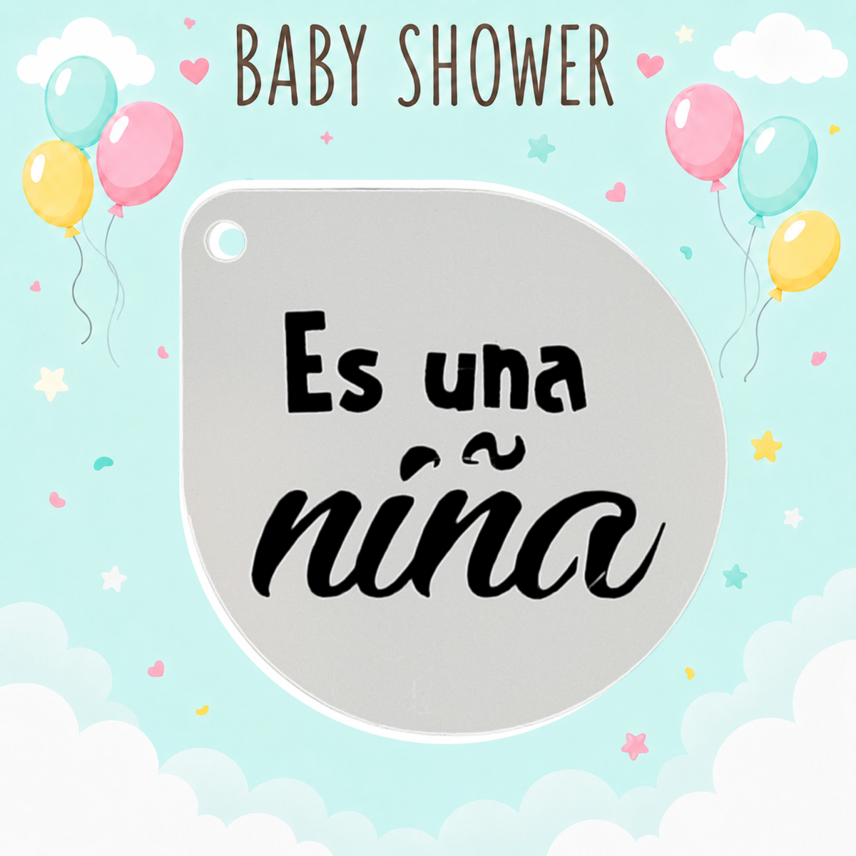 Stencil Baby Shower (venta por individual)