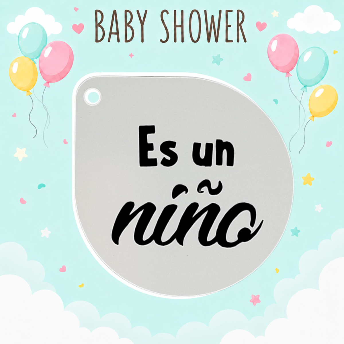 Stencil Baby Shower (venta por individual)