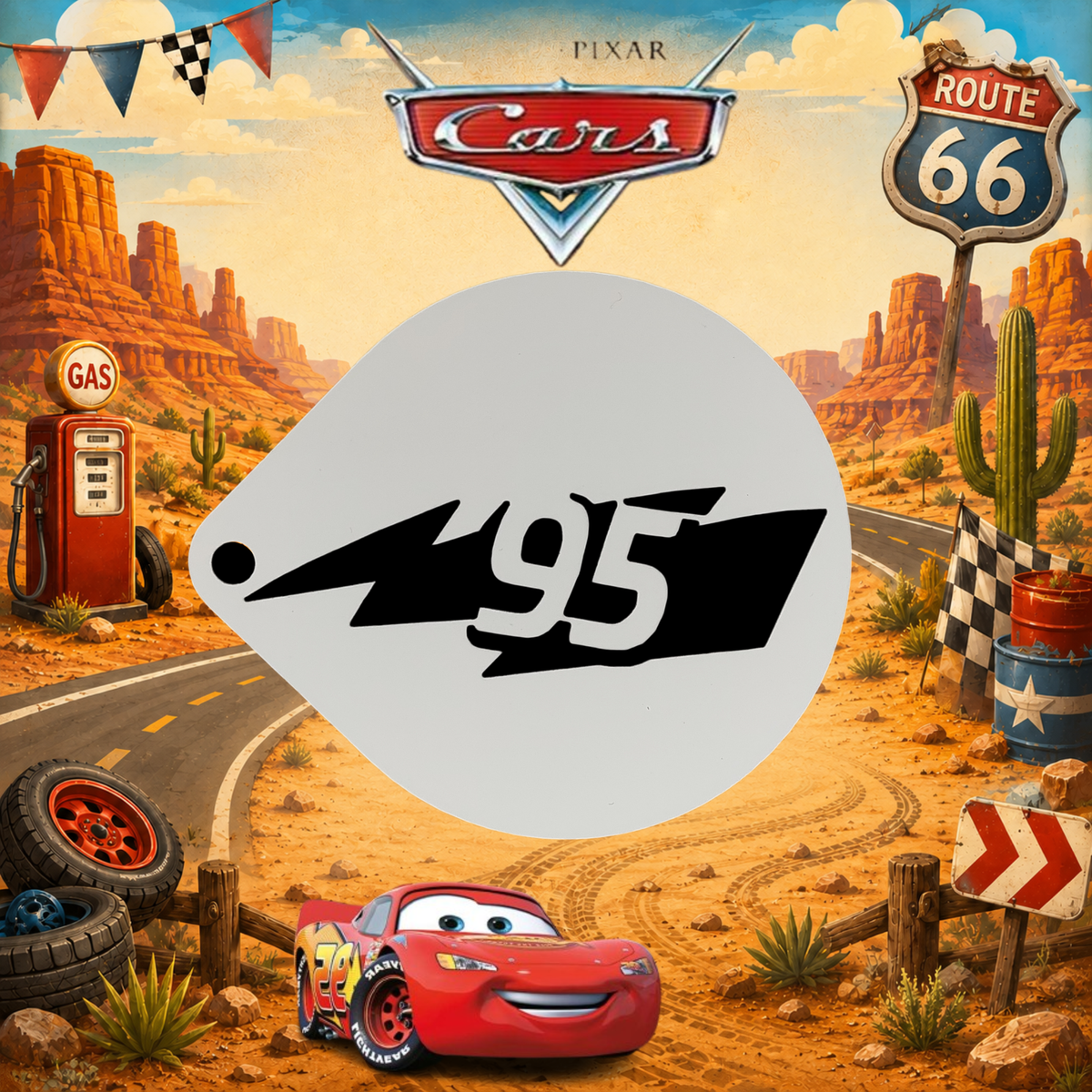 Stencil Disney Cars