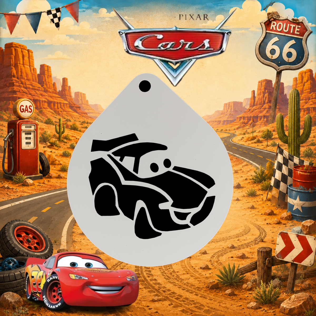 Stencil Disney Cars