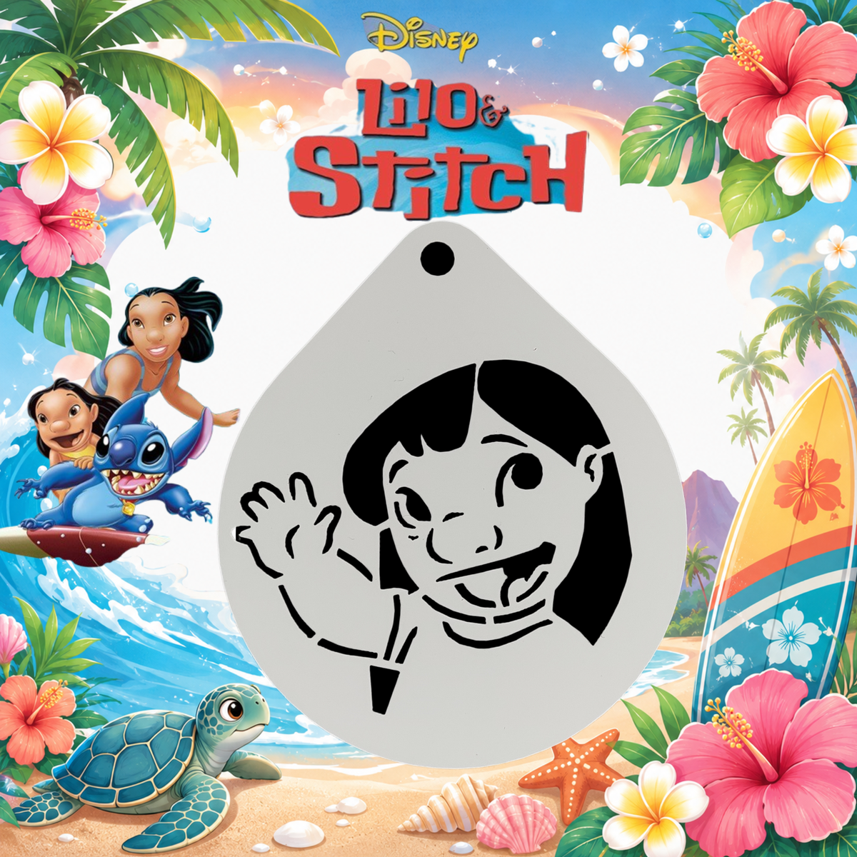 Stencil Disney Lilo y Stich