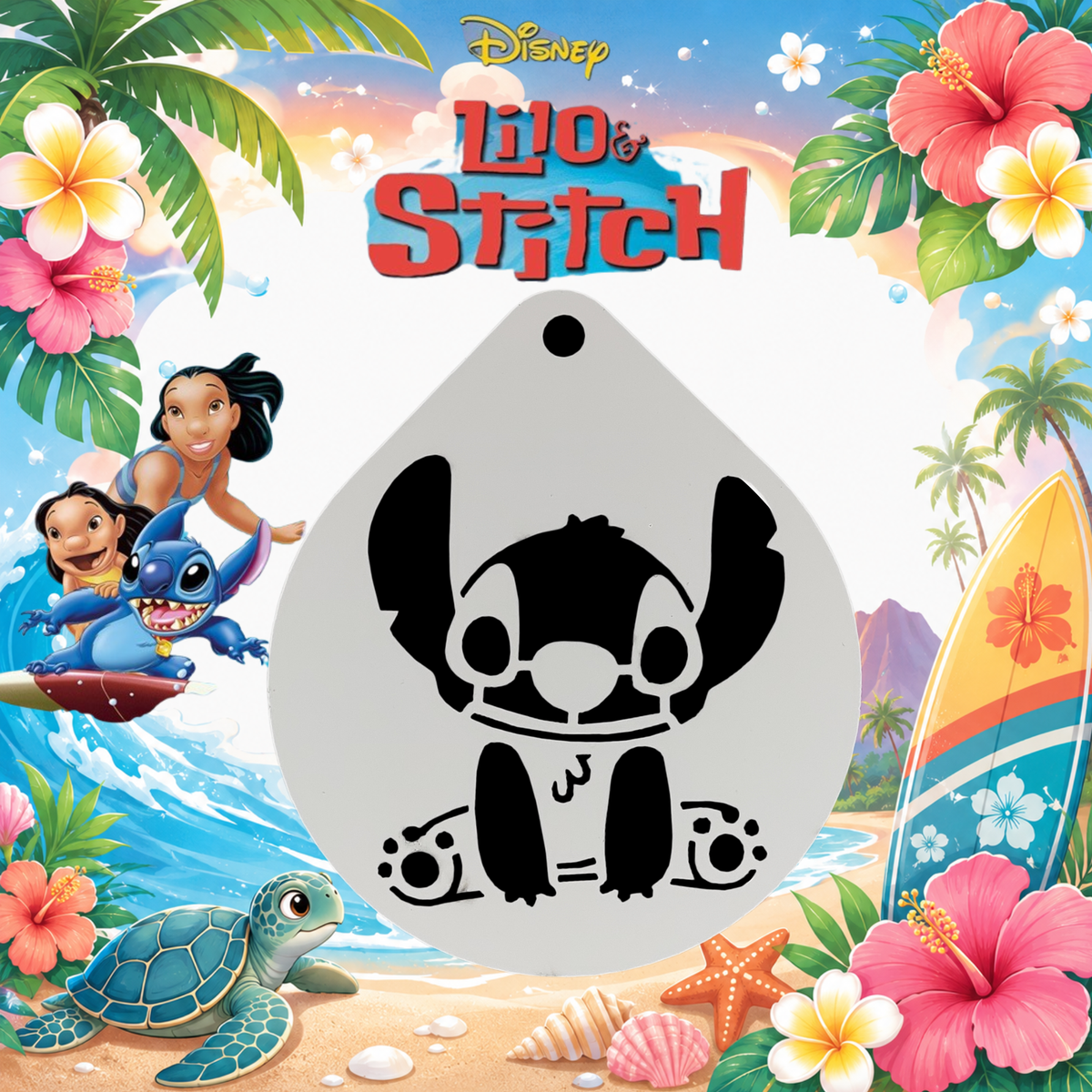 Stencil Disney Lilo y Stich