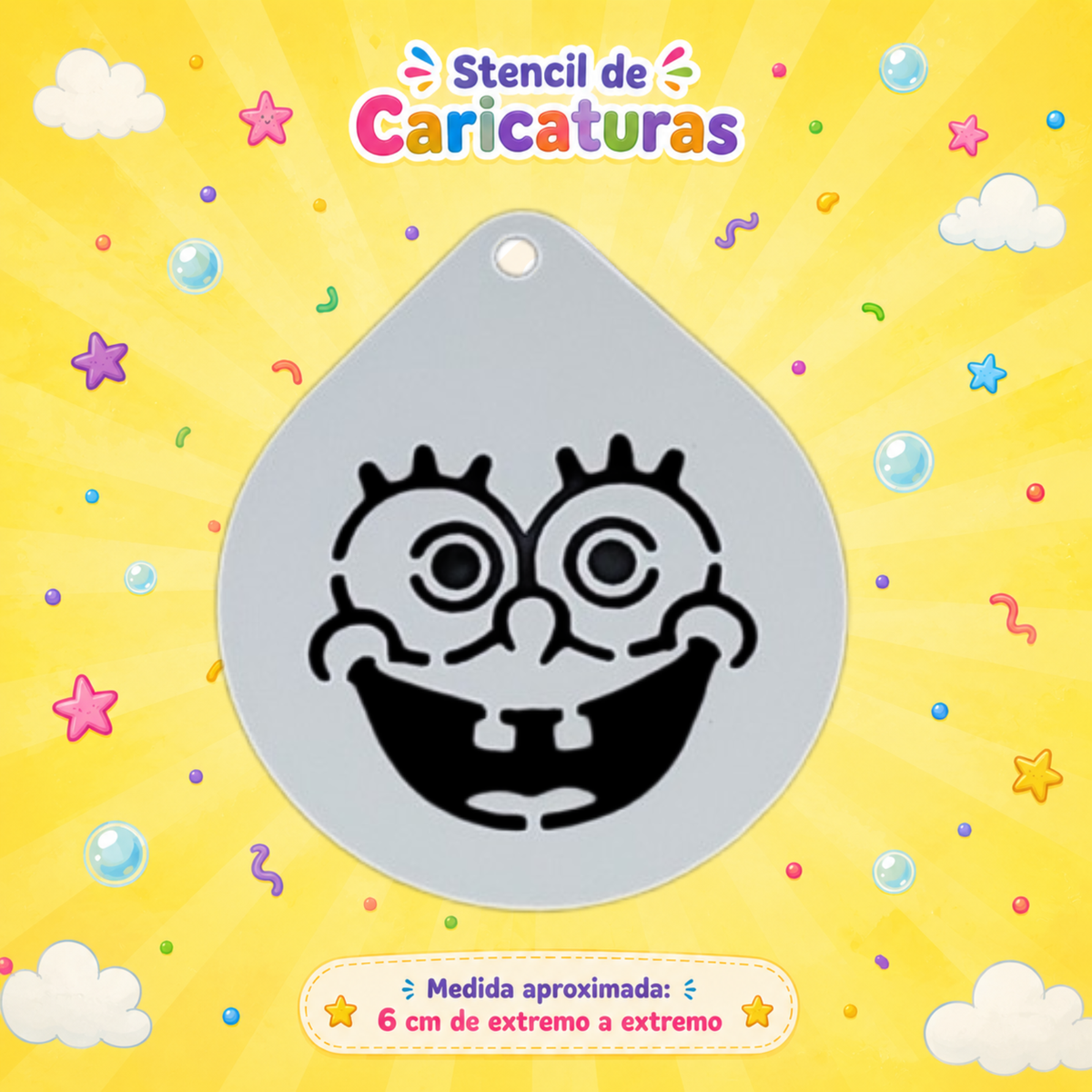 Stencil Caricatura Bob Esponja