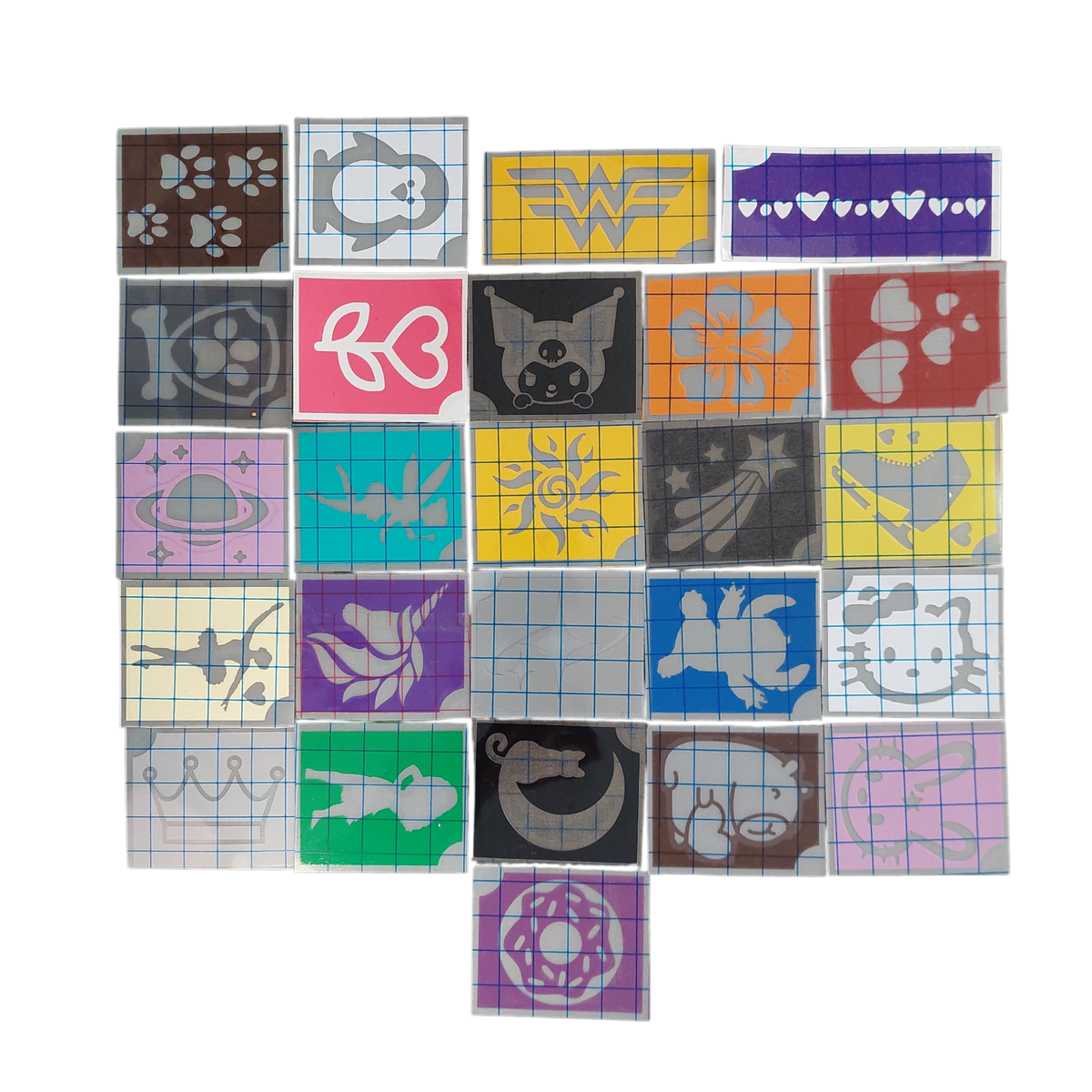50 Plantillas Glitter Tattoo Facecolor