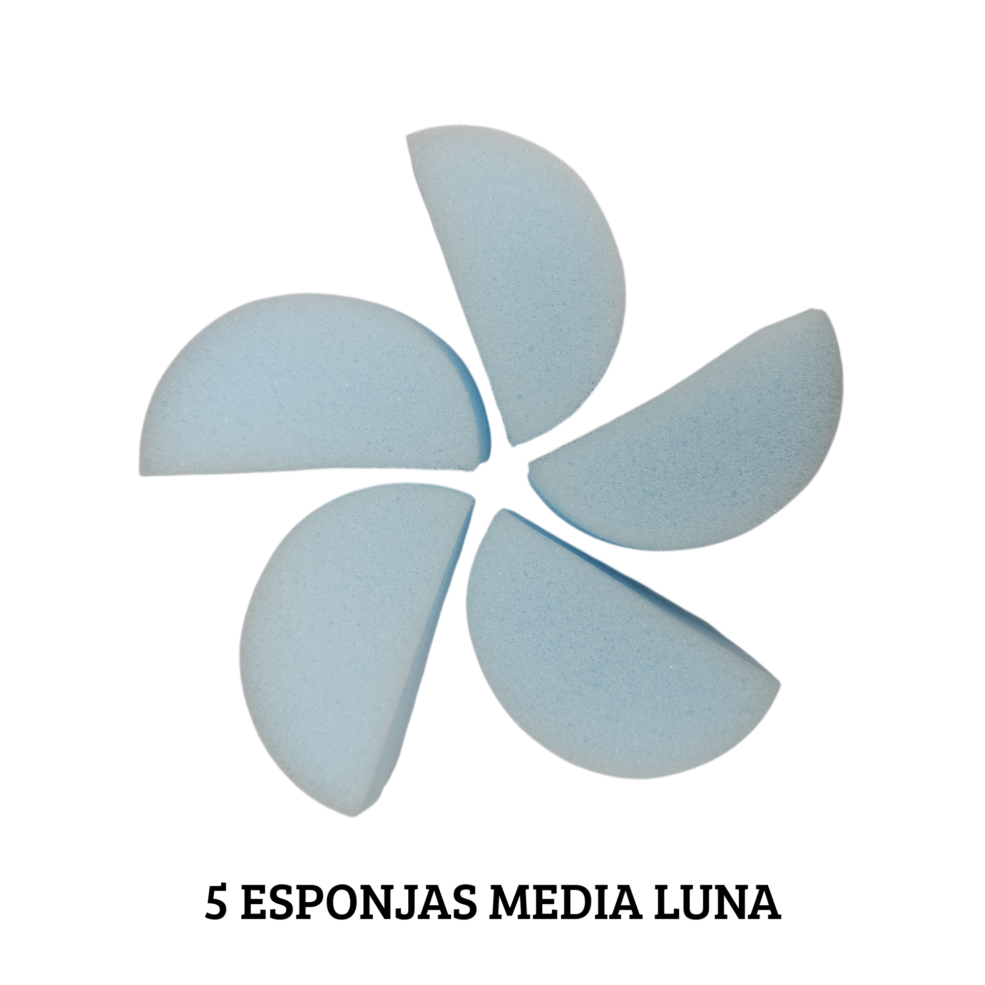 Set 5 esponjas media luna