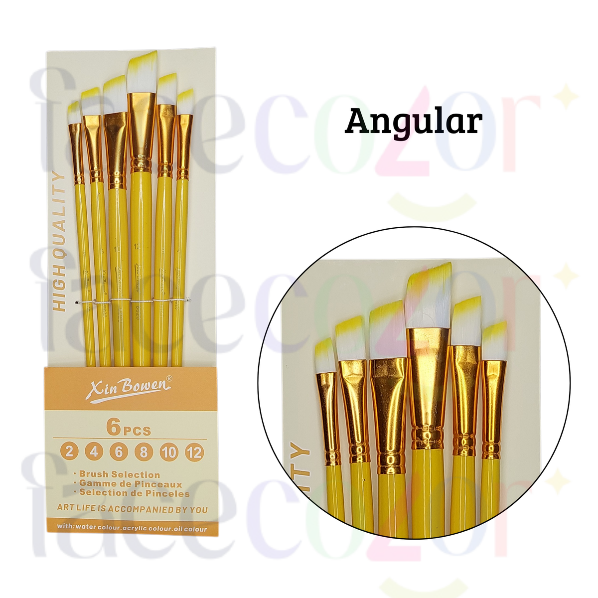 Set Pinceles Amarillo