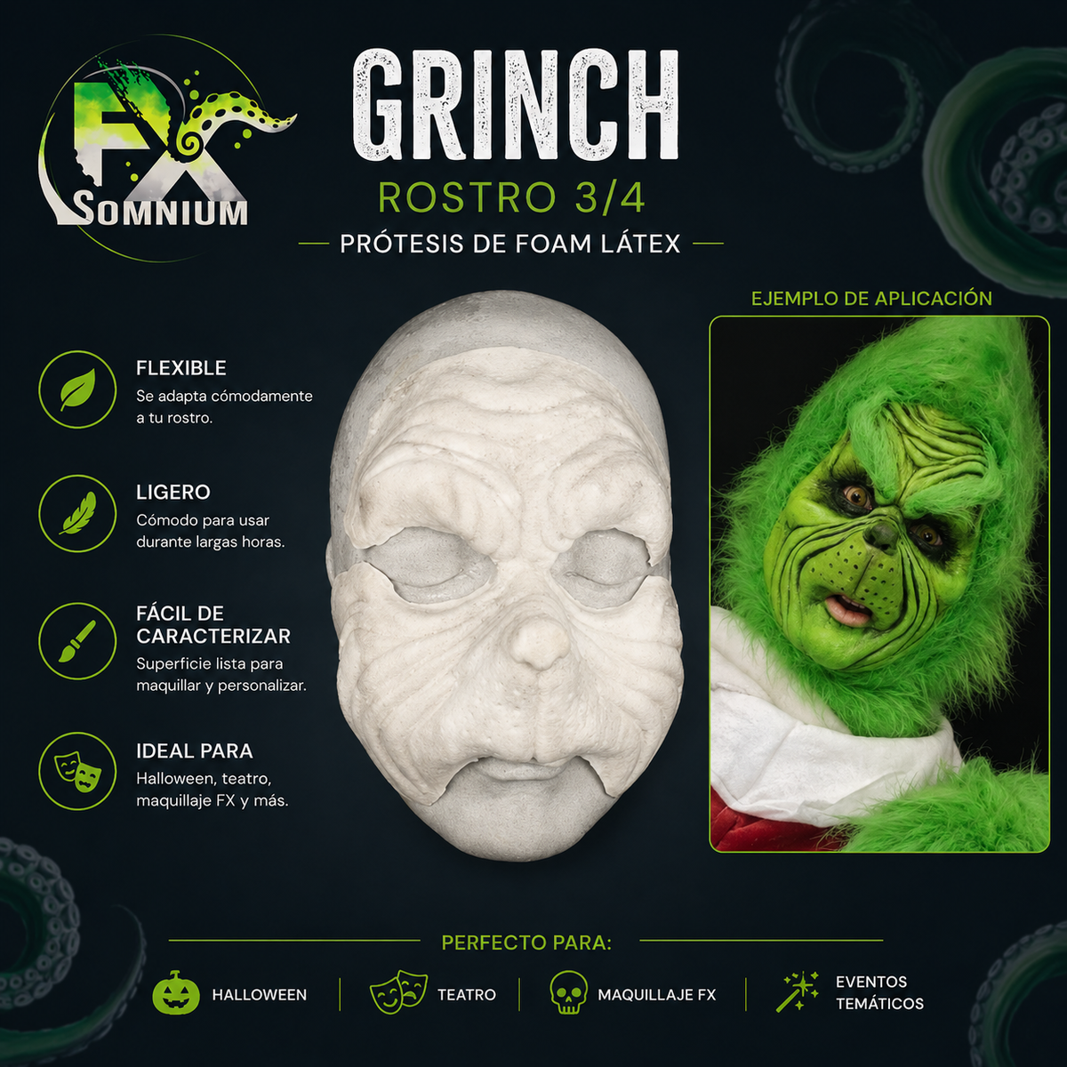 GRINCH Rostro 3/4