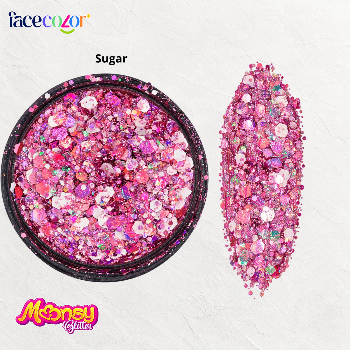 SUGAR Moonsy Glitter - Base Gel