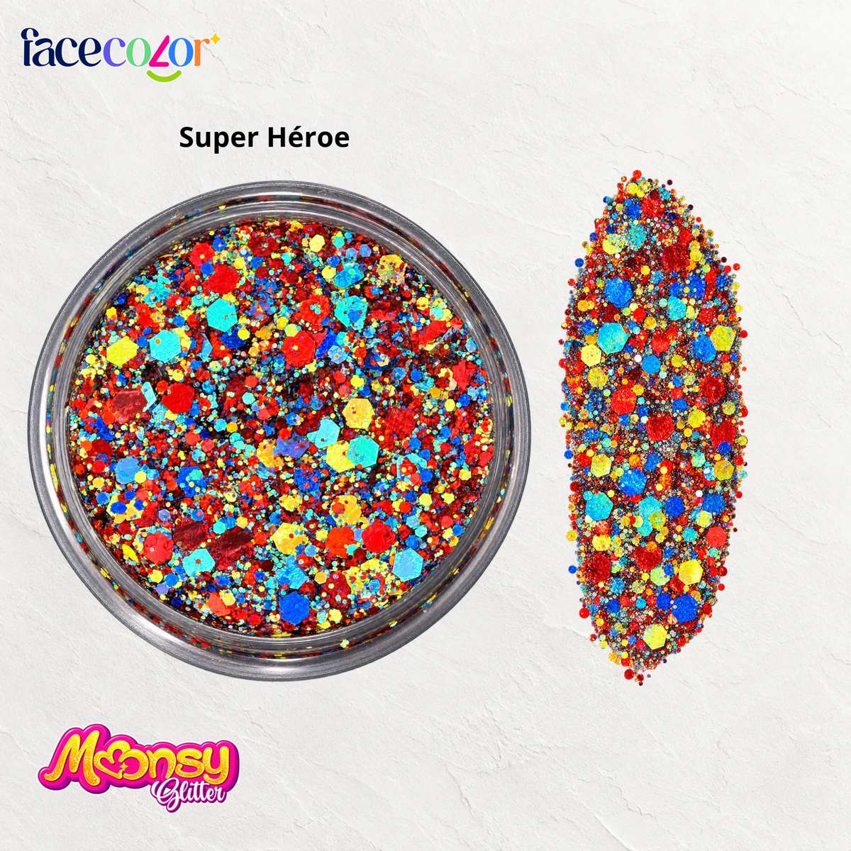 SUPER HÉROE Moonsy Glitter - Base Gel