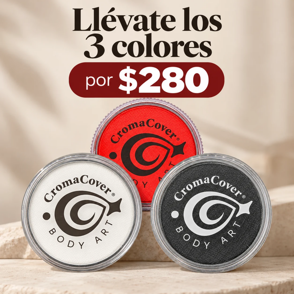 Set 3 Tonos Base agua Cromacover