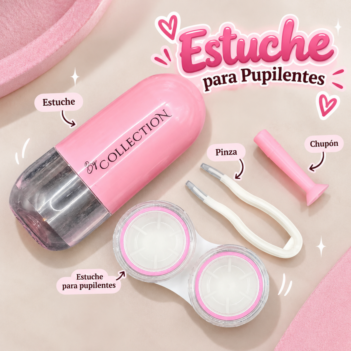 Estuche con Aplicador para lentes de contacto